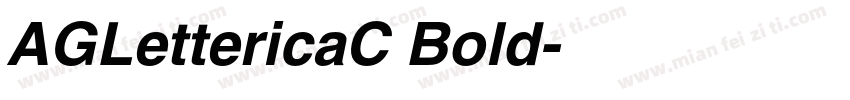 AGLettericaC Bold字体转换